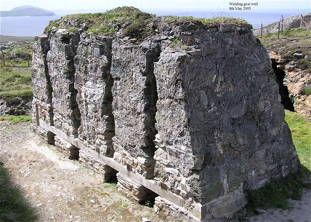 Winding Gear Wall post conservation