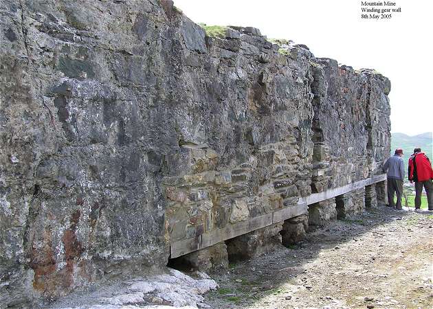Winding Gear Wall post conservation